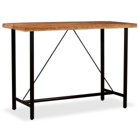 Mesa de bar de madera maciza de acacia 150x70x107 cm en Mesas de comedor | Comprar online en Foru.es