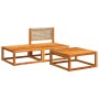 Set de sofás de jardín con cojines 3 pzas madera maciza acacia de , Sofás de exterior - Ref: Foro24-4008178, Precio: 241,04 €...