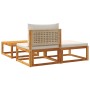 Set de sofás de jardín con cojines 3 pzas madera maciza acacia de , Sofás de exterior - Ref: Foro24-4008178, Precio: 241,04 €...