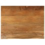 Tablero de mesa borde natural madera maciza mango 100x80x2,5 cm de , Tableros para mesas - Ref: Foro24-370556, Precio: 108,78...
