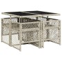 Set comedor de jardín 5 pzas cojines ratán sintético gris claro de , Conjuntos de jardín - Ref: Foro24-3210719, Precio: 277,0...