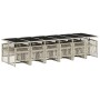 Set comedor jardín y cojines 13 pzas ratán sintético gris claro de , Conjuntos de jardín - Ref: Foro24-3210767, Precio: 853,0...