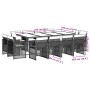 Set comedor jardín y cojines 13 pzas ratán sintético gris claro de , Conjuntos de jardín - Ref: Foro24-3210863, Precio: 830,5...