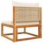 Set sofás de jardín con cojines 4 pzas madera maciza de acacia de , Conjuntos de jardín - Ref: Foro24-3278935, Precio: 342,36...