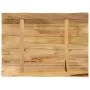 Solid mango wood natural edge table top 70x60x2.5 cm by , Table tops - Ref: Foro24-370667, Price: 52,73 €, Discount: %