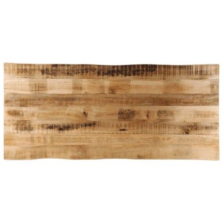 Tablero de mesa borde natural madera maciza mango 140x60x2,5 cm de , Tableros para mesas - Ref: Foro24-370673, Precio: 118,12...