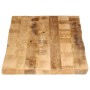 Tablero de mesa borde natural madera maciza mango 140x60x2,5 cm de , Tableros para mesas - Ref: Foro24-370673, Precio: 118,12...
