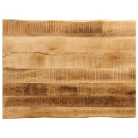 Solid mango wood natural edge table top 80x60x3.8 cm by , Table tops - Ref: Foro24-370692, Price: 78,92 €, Discount: %