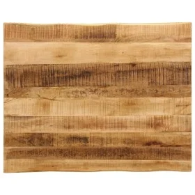 Tablero de mesa borde natural madera maciza mango 90x80x3,8 cm de , Tableros para mesas - Ref: Foro24-370699, Precio: 116,14 ...