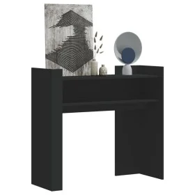 Schwarzer Konsolentisch aus Holzwerkstoff 100x35x90 cm von , Seitentische - Ref: Foro24-848466, Preis: 65,40 €, Rabatt: %