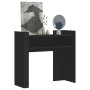 Mesa consola de madera de ingeniería negra 100x35x90 cm de , Mesas auxiliares - Ref: Foro24-848466, Precio: 66,40 €, Descuent...