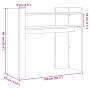 Mesa consola de madera de ingeniería negra 100x35x90 cm de , Mesas auxiliares - Ref: Foro24-848466, Precio: 66,40 €, Descuent...