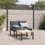 Set de sofás de jardín con cojines 2 piezas aluminio negro de , Conjuntos de jardín - Ref: Foro24-3283703, Precio: 249,15 €, ...
