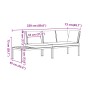 Set de sofás de jardín con cojines 2 piezas aluminio negro de , Conjuntos de jardín - Ref: Foro24-3283684, Precio: 339,71 €, ...