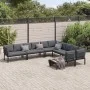 Set de sofás de jardín con cojines 6 piezas aluminio negro de , Conjuntos de jardín - Ref: Foro24-3283690, Precio: 1,00 €, De...