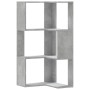 Estantería esquina 3 niveles madera gris hormigón 50x50x102 cm de , Librerías y estanterías - Ref: Foro24-852594, Precio: 54,...