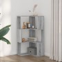 Estantería de esquina 3 niveles madera gris Sonoma 50x50x102 cm de , Librerías y estanterías - Ref: Foro24-852596, Precio: 55...
