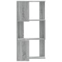 Estantería de esquina 3 niveles madera gris Sonoma 50x50x102 cm de , Librerías y estanterías - Ref: Foro24-852596, Precio: 55...