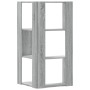 Estantería de esquina 3 niveles madera gris Sonoma 50x50x102 cm de , Librerías y estanterías - Ref: Foro24-852596, Precio: 55...