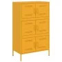 Aparador de acero amarillo mostaza 68x39x113 cm de , Aparadores - Ref: Foro24-842961, Precio: 150,60 €, Descuento: %