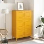 Aparador de acero amarillo mostaza 68x39x113 cm de , Aparadores - Ref: Foro24-842961, Precio: 150,60 €, Descuento: %