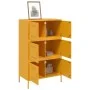 Aparador de acero amarillo mostaza 68x39x113 cm de , Aparadores - Ref: Foro24-842961, Precio: 150,60 €, Descuento: %