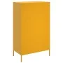 Mustard yellow steel sideboard 68x39x113 cm by , Sideboards - Ref: Foro24-842961, Price: 150,60 €, Discount: %