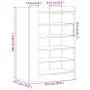 Mueble zapatero madera de ingeniería blanco 74,5x37,5x100 cm de , Zapateros y organizadores de calzado - Ref: Foro24-848430, ...