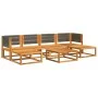Garden sofa set with 7 pieces, solid acacia wood, and cushions. by , Outdoor sofas - Ref: Foro24-3278839, Price: 669,34 €, Di...