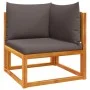 Garden sofa set with 7 pieces, solid acacia wood, and cushions. by , Outdoor sofas - Ref: Foro24-3278839, Price: 669,34 €, Di...