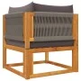 Garden sofa set with 7 pieces, solid acacia wood, and cushions. by , Outdoor sofas - Ref: Foro24-3278839, Price: 669,34 €, Di...