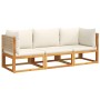 Set de sofás de jardín con cojines 3 pzas madera maciza acacia de , Conjuntos de jardín - Ref: Foro24-3278923, Precio: 365,24...