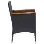 Sillas de comedor para jardín 4 unidades ratán sintético negro de vidaXL, Sillas de jardín - Ref: Foro24-310566, Precio: 193,...