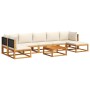 Set de sofás de jardín con cojines 8 pzas madera maciza acacia de , Conjuntos de jardín - Ref: Foro24-3278891, Precio: 730,79...