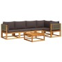 Set de sofás de jardín con cojines 6 pzas madera maciza acacia de , Conjuntos de jardín - Ref: Foro24-3278898, Precio: 621,44...