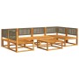 Set de sofás de jardín con cojines 7 pzas madera maciza acacia de , Conjuntos de jardín - Ref: Foro24-3278909, Precio: 692,79...