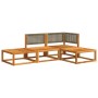 Set sofás de jardín con cojines 4 pzas madera maciza de acacia de , Conjuntos de jardín - Ref: Foro24-3278893, Precio: 343,54...