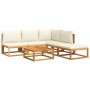 Set de sofás de jardín con cojines 6 pzas madera maciza acacia de , Conjuntos de jardín - Ref: Foro24-3278887, Precio: 520,13...