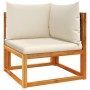 Set sofás de jardín con cojines 4 pzas madera maciza de acacia de , Conjuntos de jardín - Ref: Foro24-3278870, Precio: 335,18...