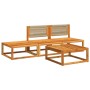 Set sofás de jardín con cojines 4 pzas madera maciza de acacia de , Sofás de exterior - Ref: Foro24-3278866, Precio: 346,62 €...
