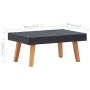Set de muebles de jardín 3 pzas y cojines ratán sintético negro de vidaXL, Conjuntos de jardín - Ref: Foro24-310218, Precio: ...