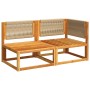 Sofá de jardín 2 plazas con cojines madera maciza de acacia de , Sofás de exterior - Ref: Foro24-4008167, Precio: 245,46 €, D...