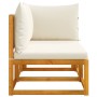 Sofá de jardín 2 plazas con cojines madera maciza de acacia de , Sofás de exterior - Ref: Foro24-4008167, Precio: 245,46 €, D...