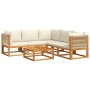 Set de sofás de jardín con cojines 6 pzas madera maciza acacia de , Sofás de exterior - Ref: Foro24-3278851, Precio: 680,70 €...
