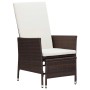 Set de muebles de jardín 2 piezas con cojines ratán PE marrón de vidaXL, Conjuntos de jardín - Ref: Foro24-310232, Precio: 12...