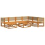 Set de sofás de jardín con cojines 8 pzas madera maciza acacia de , Sofás de exterior - Ref: Foro24-3278858, Precio: 857,73 €...