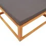 Garden stool with solid acacia wood cushion 65x65x29 cm by , Outdoor sofas - Ref: Foro24-3278940, Price: 82,05 €, Discount: %