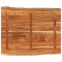 Tablero de mesa rectangular borde natural acacia 90x80x2,5 cm de , Tableros para mesas - Ref: Foro24-370627, Precio: 96,57 €,...