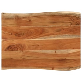 Tablero de mesa rectangular borde natural acacia 80x60x3,8 cm de , Tableros para mesas - Ref: Foro24-370644, Precio: 111,73 €...