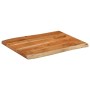 Tablero de mesa rectangular borde natural acacia 80x60x3,8 cm de , Tableros para mesas - Ref: Foro24-370644, Precio: 111,73 €...